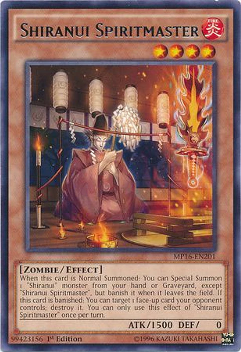 Shiranui Spiritmaster - MP16-EN201 - Rare  