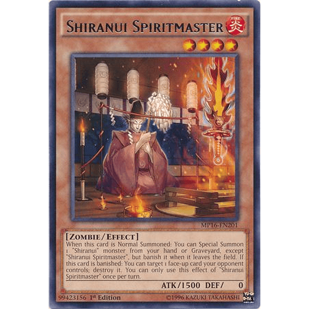 Shiranui Spiritmaster - MP16-EN201 - Rare  