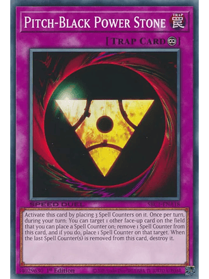 Pitch-Black Power Stone - SBC1-ENA18 - Common