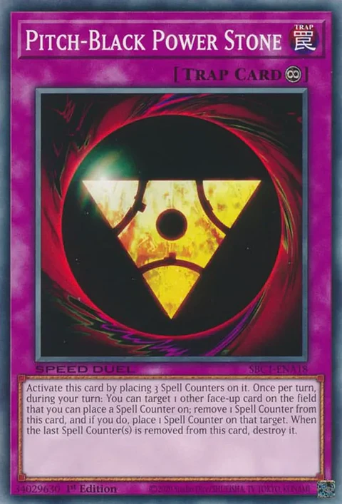 Pitch-Black Power Stone - SBC1-ENA18 - Common