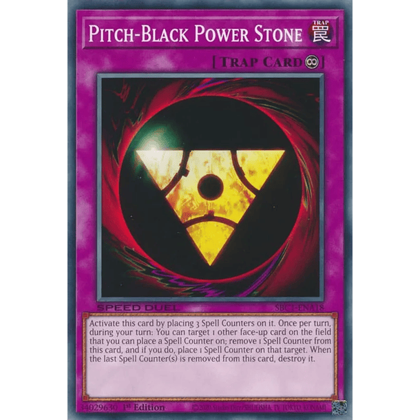 Pitch-Black Power Stone - SBC1-ENA18 - Common