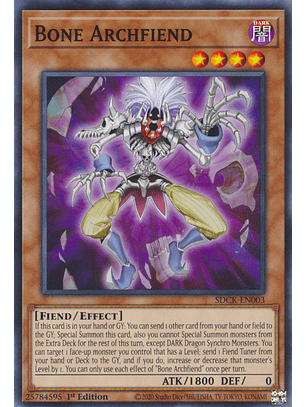 Bone Archfiend - SDCK-EN003 - Common 