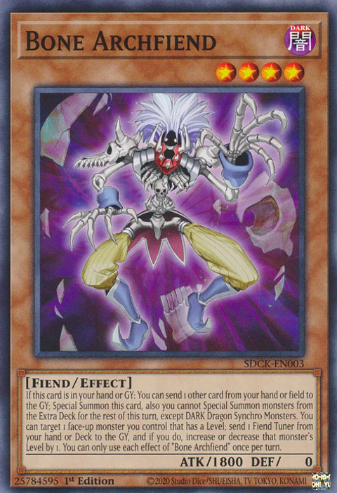 Bone Archfiend - SDCK-EN003 - Common 