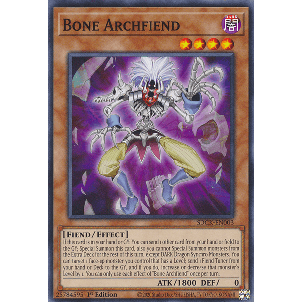 Bone Archfiend - SDCK-EN003 - Common 