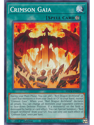 Crimson Gaia - SDCK-EN026 - Common 