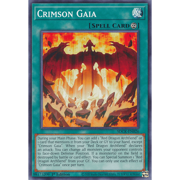 Crimson Gaia - SDCK-EN026 - Common 