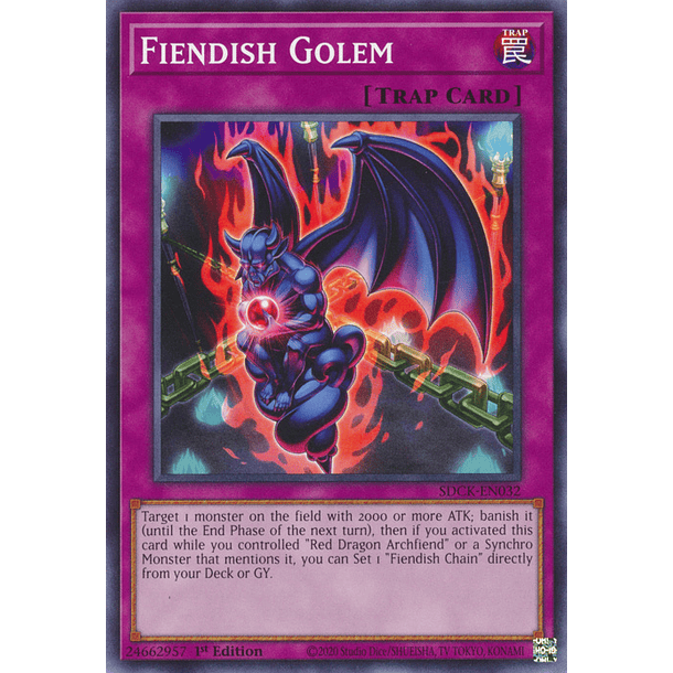 Fiendish Golem - SDCK-EN032 - Common 