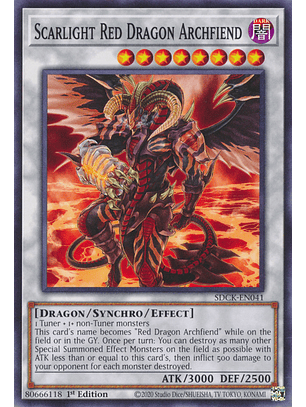 Scarlight Red Dragon Archfiend - SDCK-EN041 - Common 