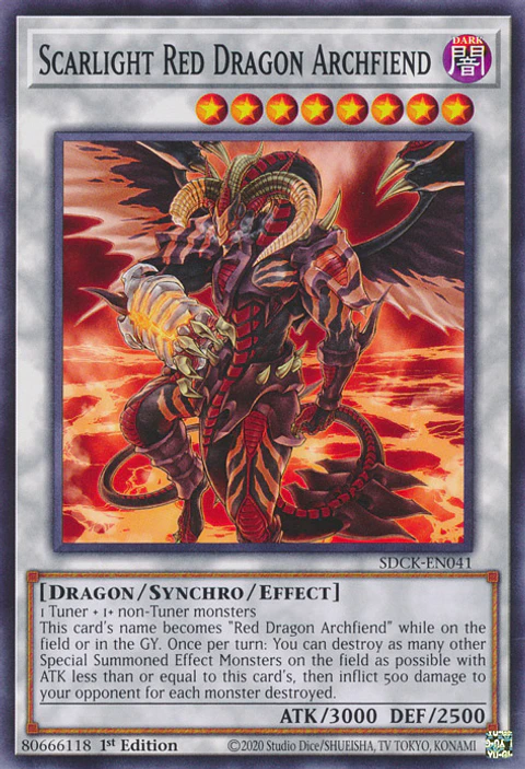 Scarlight Red Dragon Archfiend - SDCK-EN041 - Common 