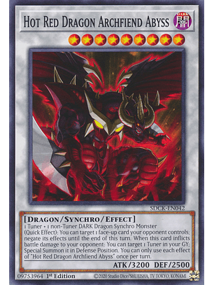Hot Red Dragon Archfiend Abyss - SDCK-EN042 - Common 