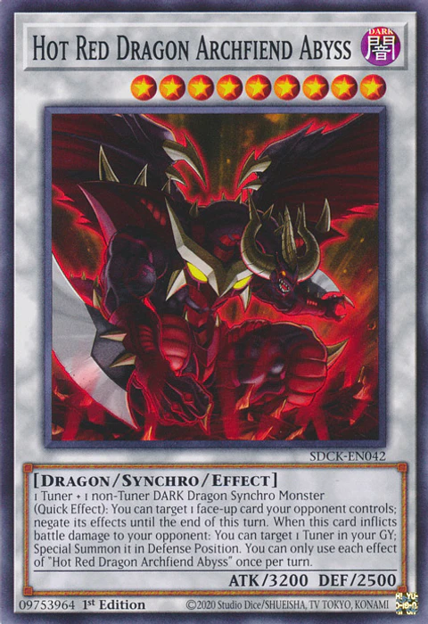 Hot Red Dragon Archfiend Abyss - SDCK-EN042 - Common 