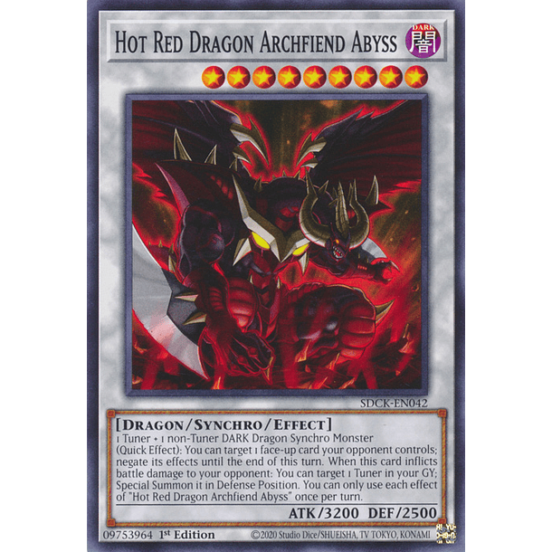 Hot Red Dragon Archfiend Abyss - SDCK-EN042 - Common 