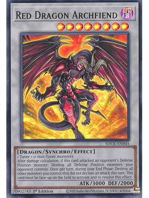Red Dragon Archfiend - SDCK-EN045 - Ultra Rare