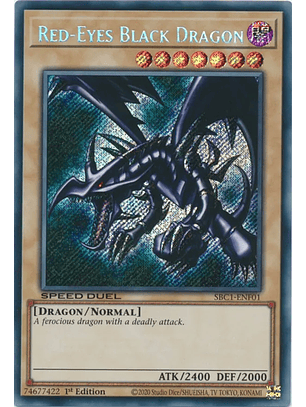 Red-Eyes Black Dragon - SBC1-ENF01 - Secret Rare