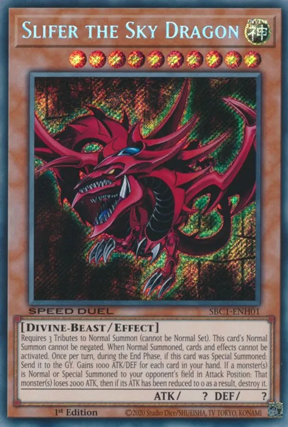 Slifer the Sky Dragon - SBC1-ENH01 - Secret Rare 1