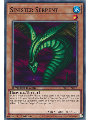 Sinister Serpent - SBC1-ENH09 - Common