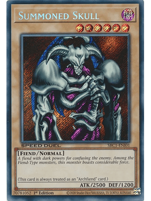 Summoned Skull - SBC1-ENI01 - Secret Rare 