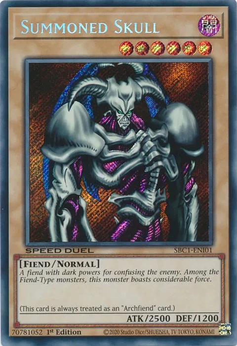 Summoned Skull - SBC1-ENI01 - Secret Rare 