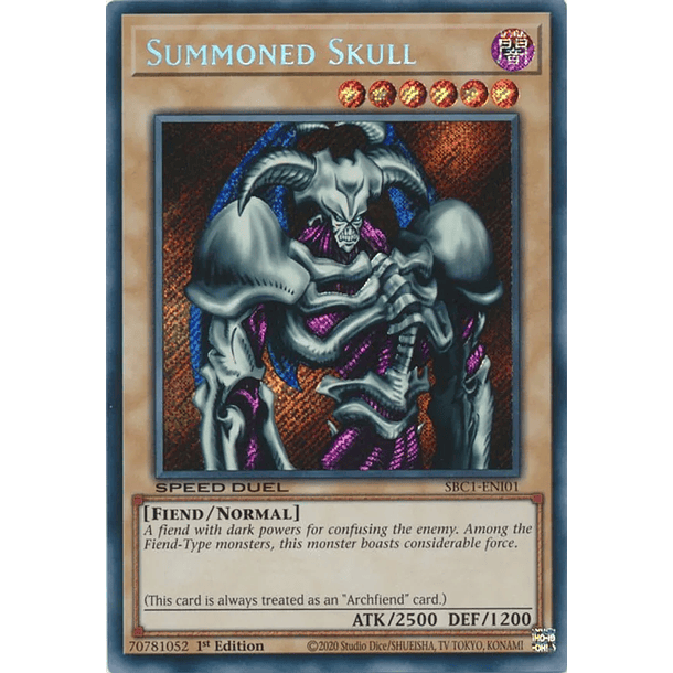 Summoned Skull - SBC1-ENI01 - Secret Rare 