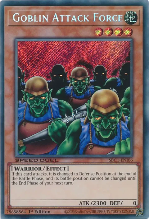 Goblin Attack Force - SBC1-ENI06 - Secret Rare 