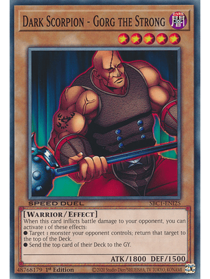 Dark Scorpion - Gorg the Strong - SBC1-ENI25 - Common