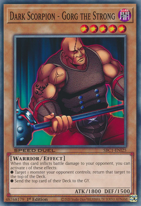 Dark Scorpion - Gorg the Strong - SBC1-ENI25 - Common
