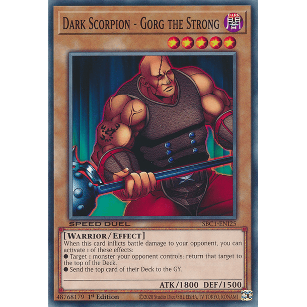 Dark Scorpion - Gorg the Strong - SBC1-ENI25 - Common