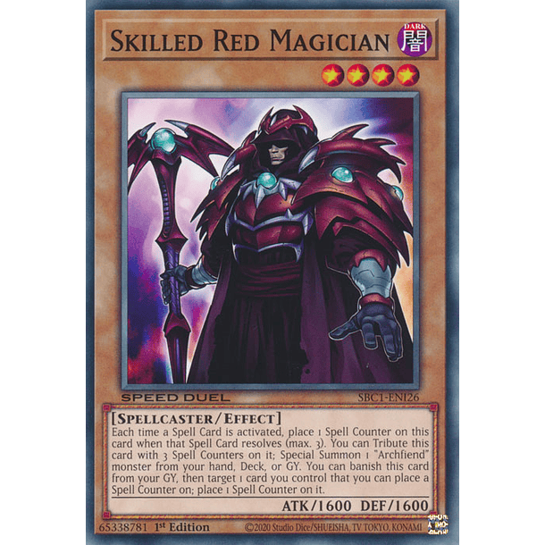 Skilled Red Magician - SBC1-ENI26 - Common