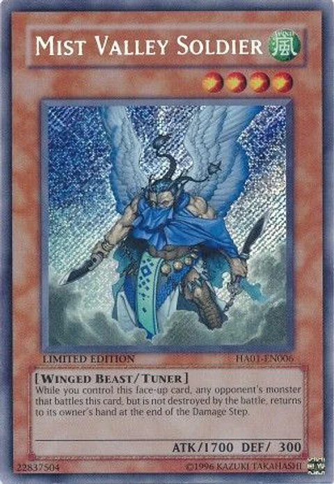 Mist Valley Soldier - HA01-EN006 - Secret Rare 