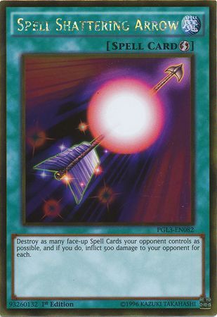 Spell Shattering Arrow - PGL3-EN082 - Gold Rare   1
