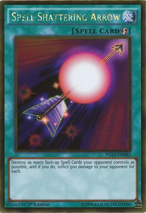 Spell Shattering Arrow - PGL3-EN082 - Gold Rare  