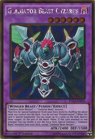 Gladiator Beast Gyzarus - PGL2-EN079 - Gold Rare  1