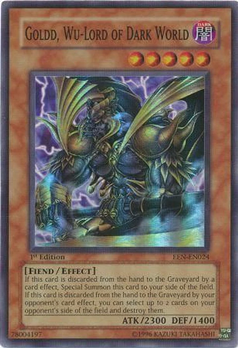 Goldd, Wu-Lord of Dark World - EEN-EN024 - Super Rare 