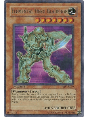 Elemental Hero Bladedge - YSD-EN019 - Ultra Rare 