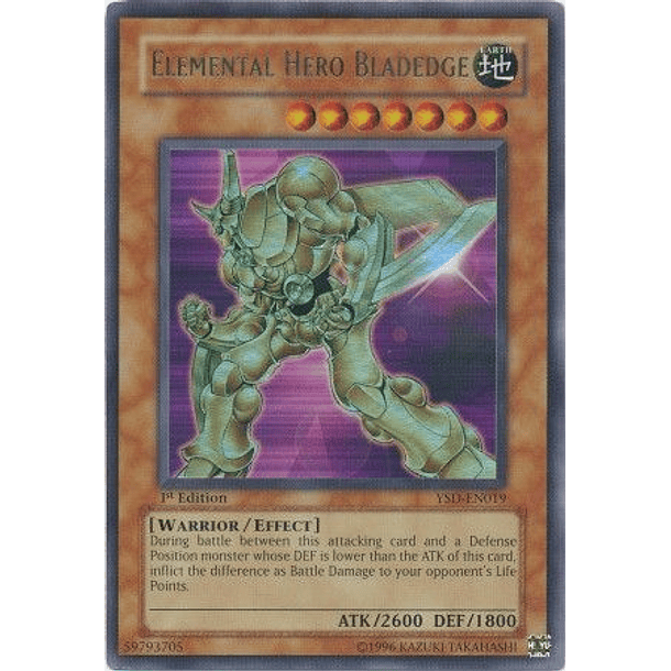 Elemental Hero Bladedge - YSD-EN019 - Ultra Rare 