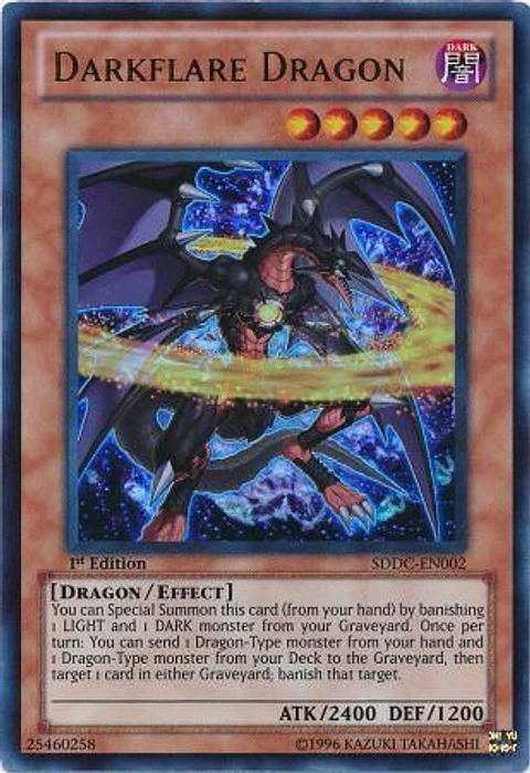 Darkflare Dragon - SDDC-EN002 - Ultra Rare 
