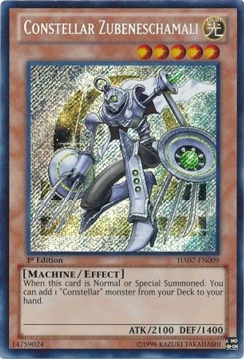 Constellar Zubeneschamali - HA07-EN009 - Secret Rare 