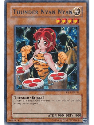 Thunder Nyan Nyan - DB2-EN169 - Rare 