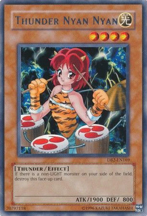 Thunder Nyan Nyan - DB2-EN169 - Rare 