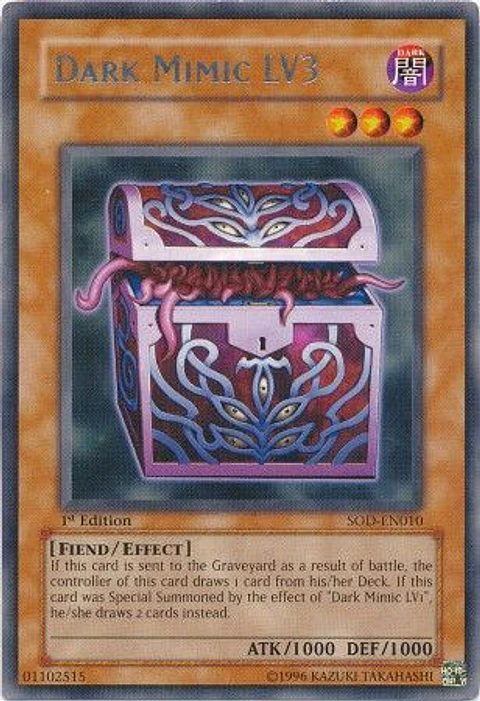 Dark Mimic LV3 - SOD-EN010 - Rare 