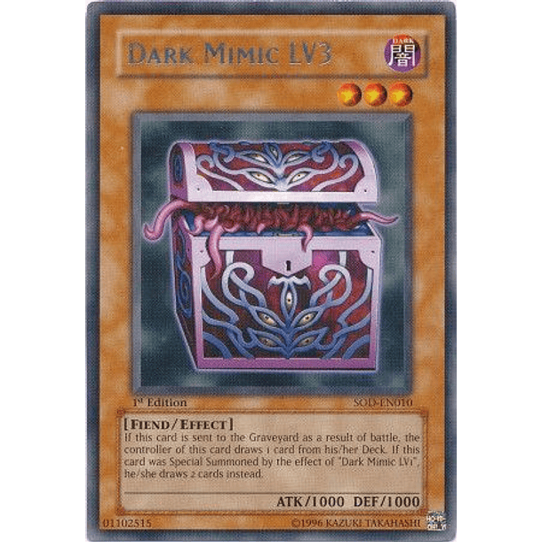 Dark Mimic LV3 - SOD-EN010 - Rare 