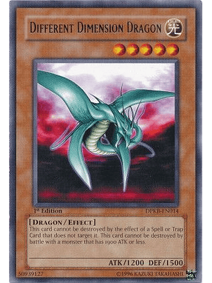 Different Dimension Dragon - DPKB-EN014 - Rare 