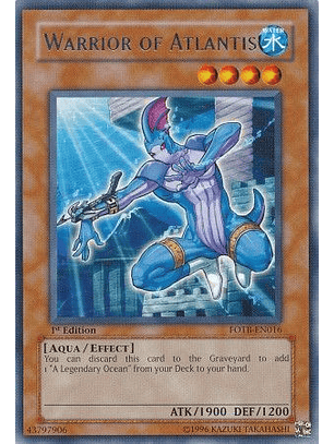 Warrior of Atlantis - FOTB-EN016 - Rare 