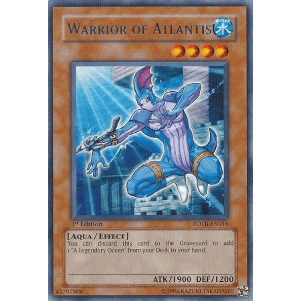 Warrior of Atlantis - FOTB-EN016 - Rare 