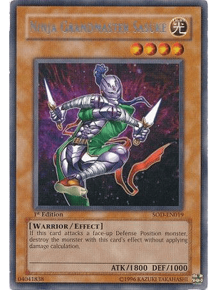 Ninja Grandmaster Sasuke - SOD-EN019 - Rare