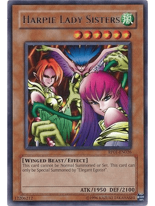 Harpie Lady Sisters - RP01-EN026 - Rare