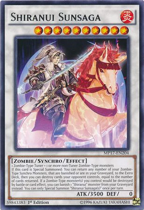 Shiranui Sunsaga - MP17-EN204 - Rare