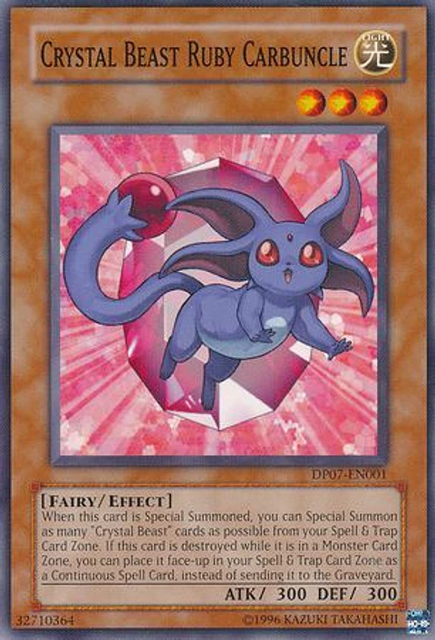 Crystal Beast Ruby Carbuncle - DP07-EN001 - Common