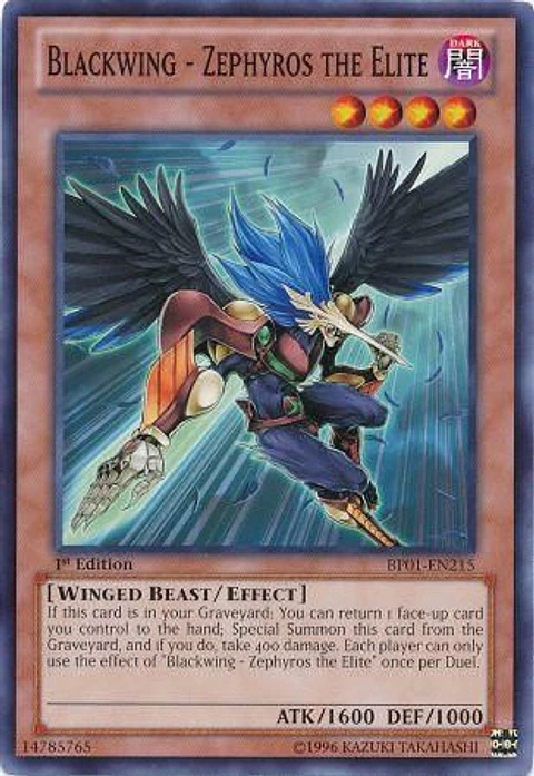 Blackwing - Zephyros the Elite - BP01-EN215 - Common