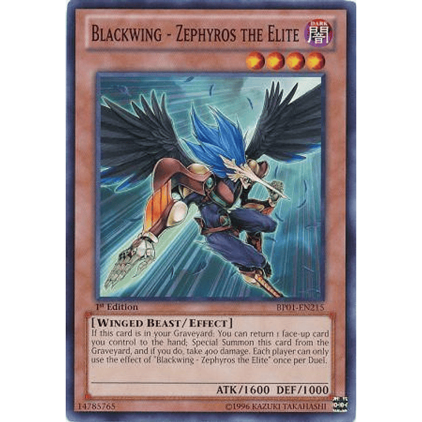 Blackwing - Zephyros the Elite - BP01-EN215 - Common